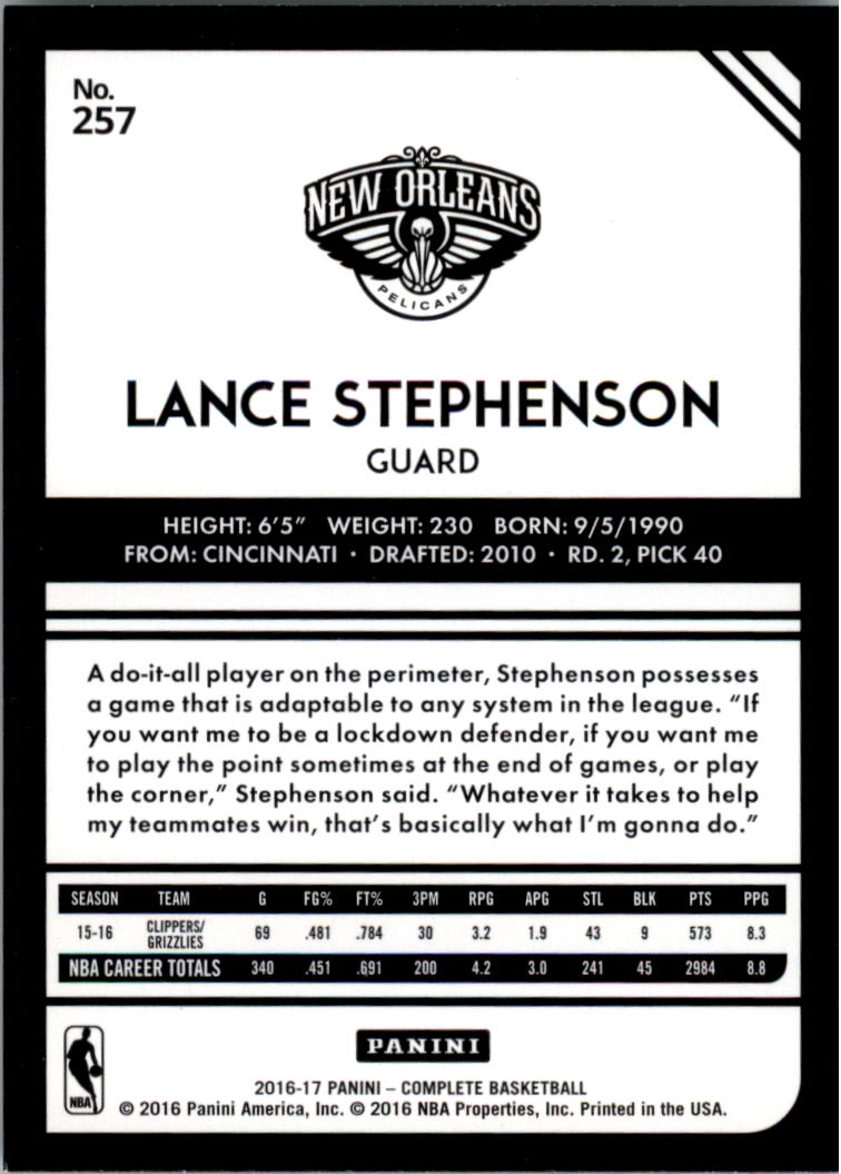 A6846- 2016-17 Panini Complete Bk Assorted Inserts -You Pick- 15+ FREE US SHIP - Picture 232 of 455