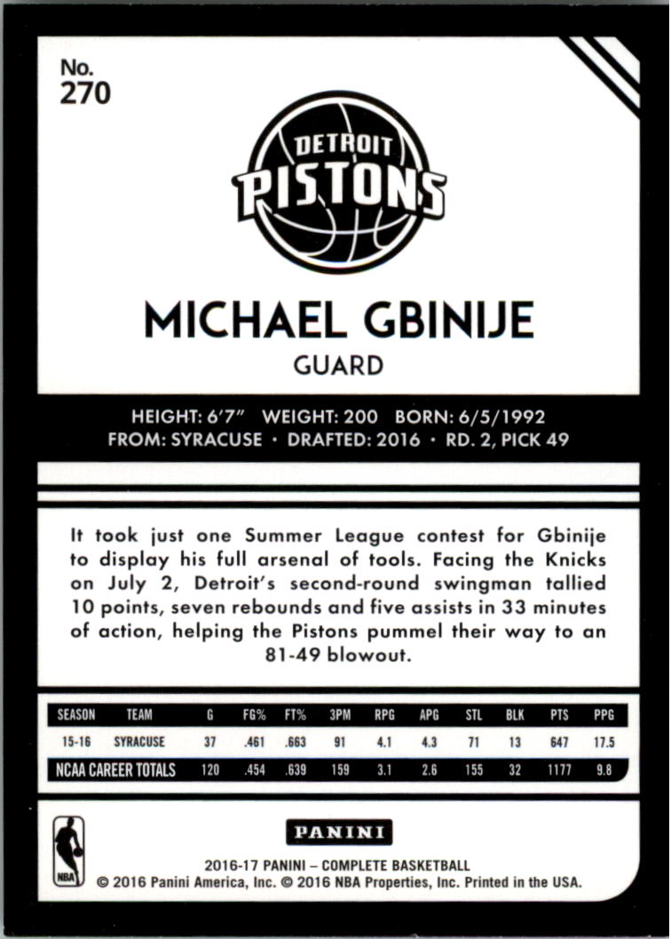 A6846- 2016-17 Panini Complete Bk Assorted Inserts -You Pick- 15+ FREE US SHIP - Picture 254 of 455
