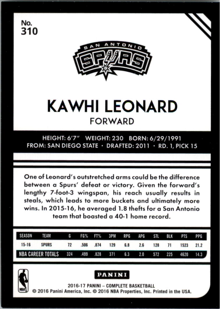 A6846- 2016-17 Panini Complete Bk Assorted Inserts -You Pick- 15+ FREE US SHIP - Picture 316 of 455