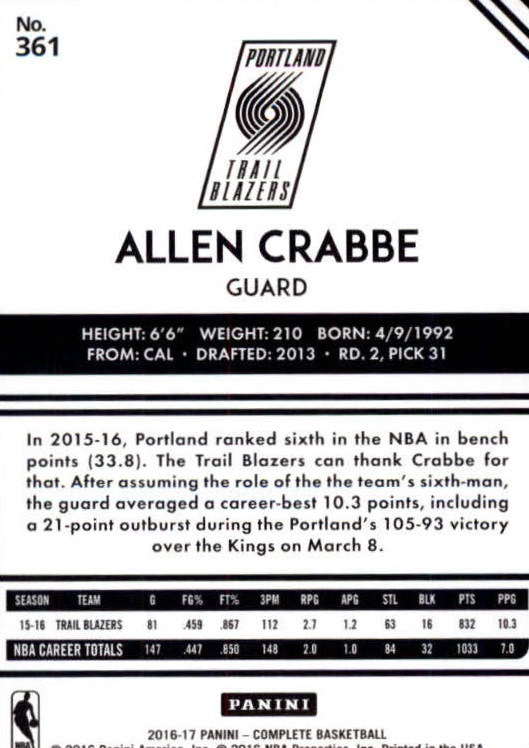 A6846- 2016-17 Panini Complete Bk Assorted Inserts -You Pick- 15+ FREE US SHIP - Picture 396 of 455