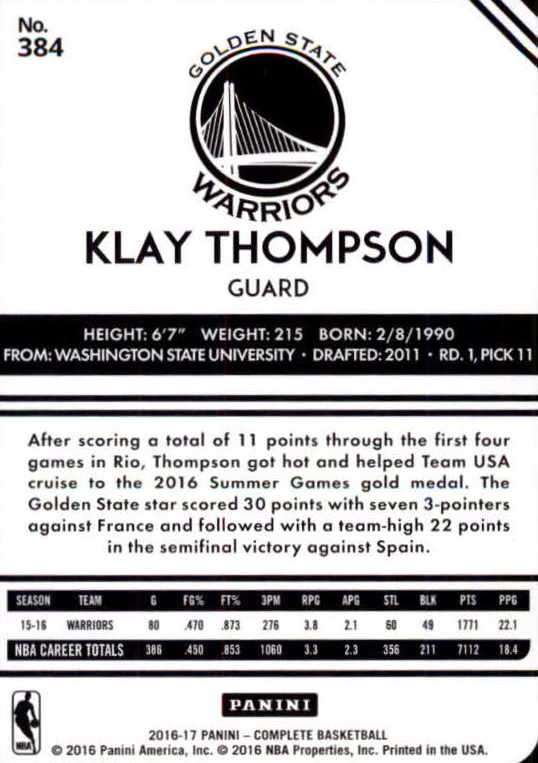 A6846- 2016-17 Panini Complete Bk Assorted Inserts -You Pick- 15+ FREE US SHIP - Picture 431 of 455