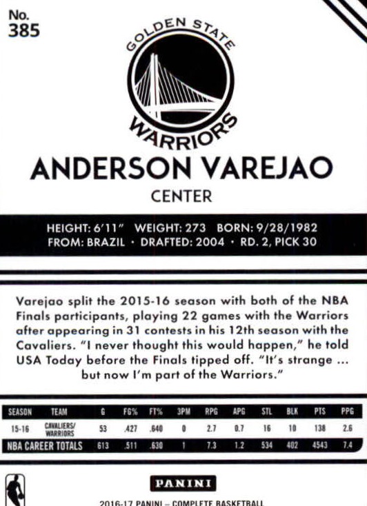 A6846- 2016-17 Panini Complete Bk Assorted Inserts -You Pick- 15+ FREE US SHIP - Picture 433 of 455