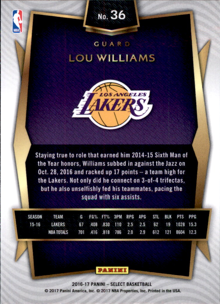 2016-17 Select Basketball Card Pick (Base) - Picture 65 of 333
