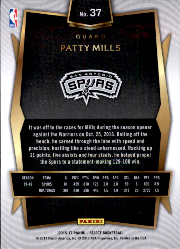 2016-17 Select Basketball Card Pick (Base) - Picture 67 of 333