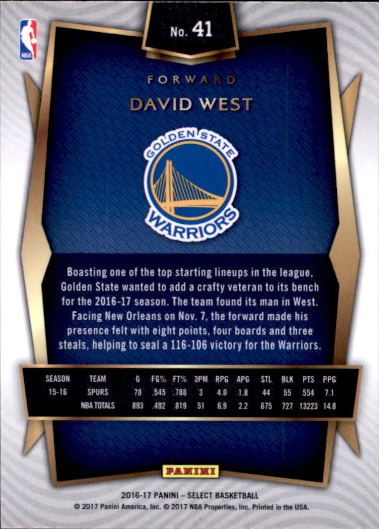 2016-17 Select Basketball Card Pick (Base) - Picture 75 of 333