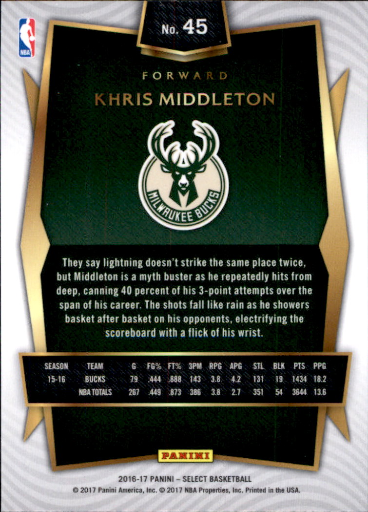 2016-17 Select Basketball Card Pick (Base) - Picture 83 of 333