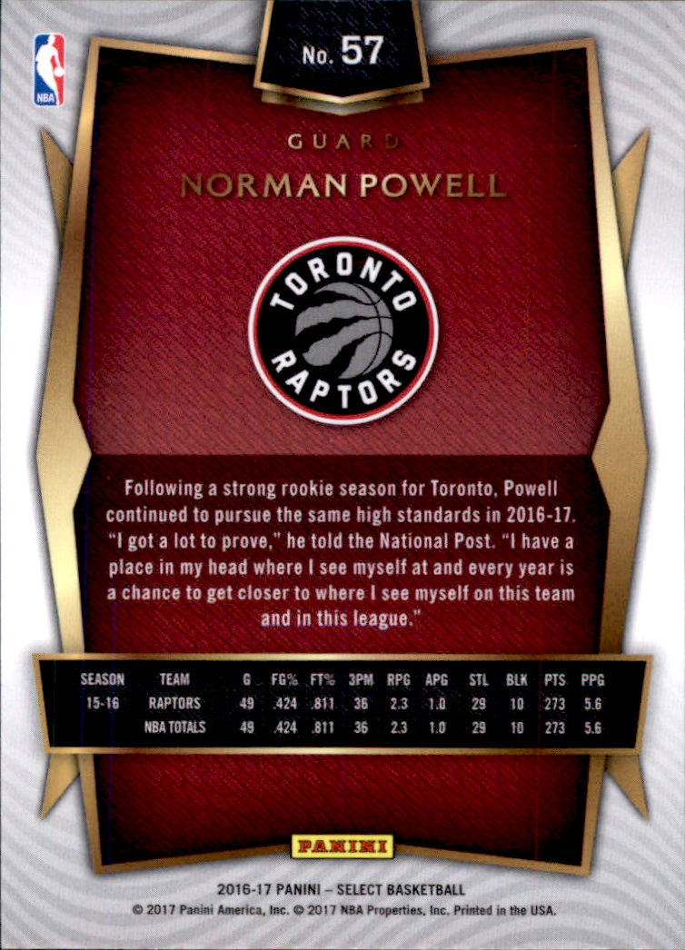 2016-17 Select Basketball Card Pick (Base) - Picture 105 of 333