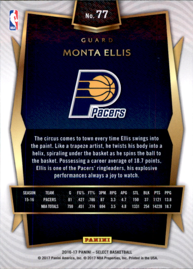 2016-17 Select Basketball Card Pick (Base) - Picture 143 of 333