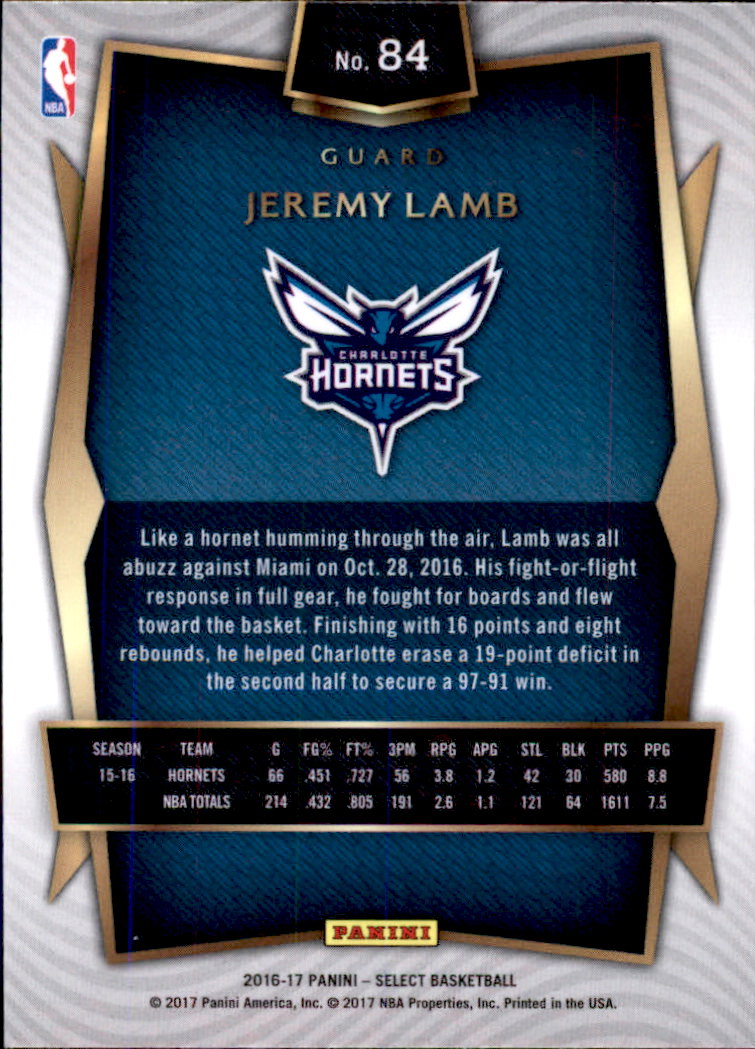 2016-17 Select Basketball Card Pick (Base) - Picture 156 of 333