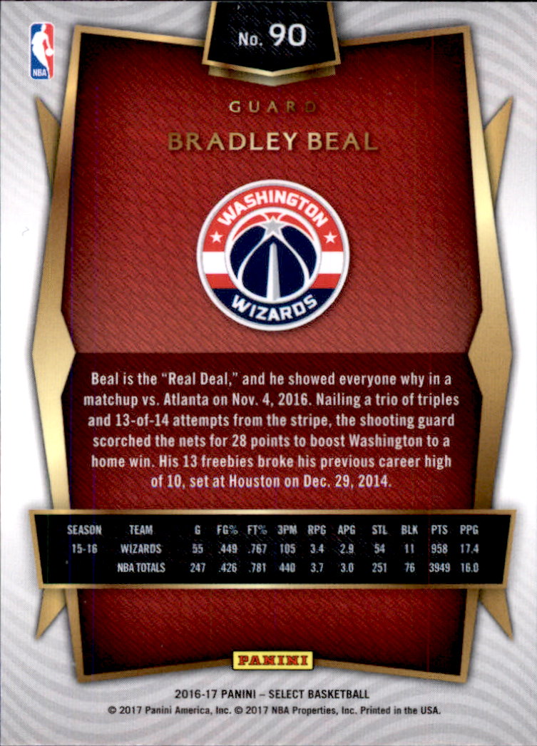 2016-17 Select Basketball Card Pick (Base) - Picture 166 of 333