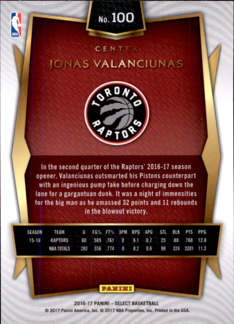 2016-17 Select Basketball Card Pick (Base) - Picture 184 of 333