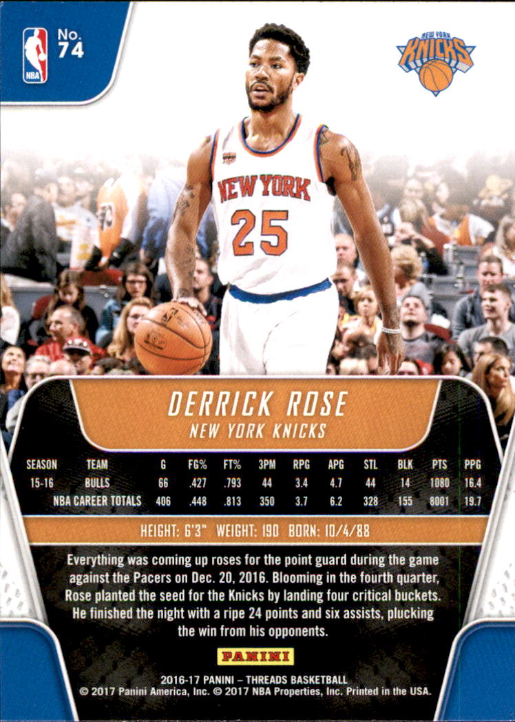 Derrick Rose cards (2009-2023) Bulls Knicks Grizzlies Pistons - You Choose - Picture 82 of 139