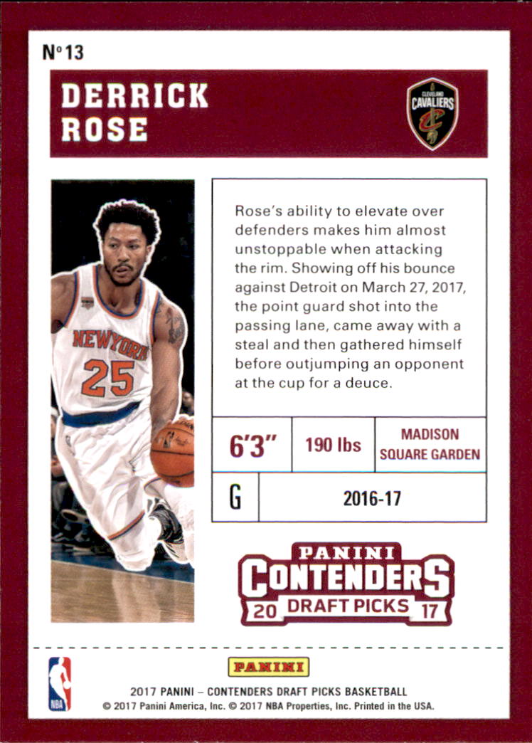 Derrick Rose cards (2009-2023) Bulls Knicks Grizzlies Pistons - You Choose - Picture 96 of 139