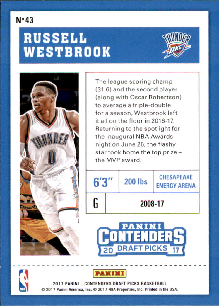 Russell Westbrook cards (2009-2023) Thunder Wizards Rockets Lakers - You Choose - Picture 69 of 133