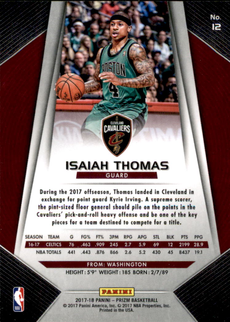 A9251- 2017-18 Panini Prizm Bk Cards 1-280 +Rookies -You Pick- 15+ FREE US SHIP - Picture 18 of 419