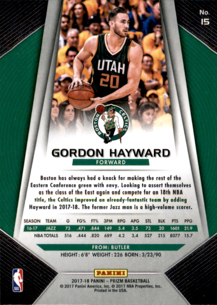 A9251- 2017-18 Panini Prizm Bk Cards 1-280 +Rookies -You Pick- 15+ FREE US SHIP - Picture 23 of 419