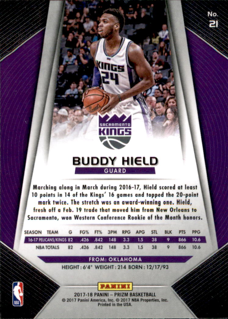 A9251- 2017-18 Panini Prizm Bk Cards 1-280 +Rookies -You Pick- 15+ FREE US SHIP - Picture 30 of 419