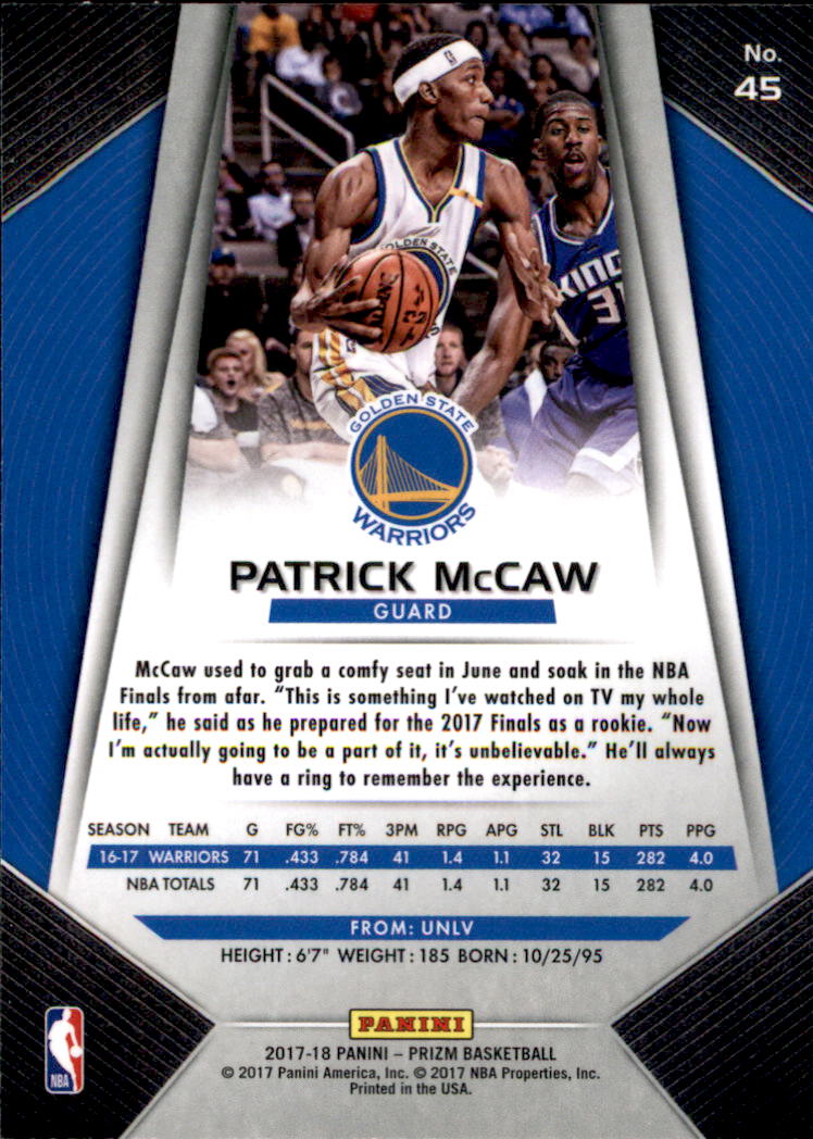 A9251- 2017-18 Panini Prizm Bk Cards 1-280 +Rookies -You Pick- 15+ FREE US SHIP - Picture 62 of 419