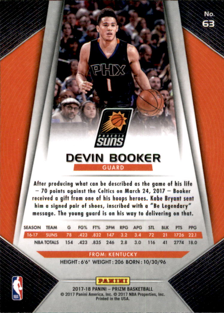 A9251- 2017-18 Panini Prizm Bk Cards 1-280 +Rookies -You Pick- 15+ FREE US SHIP - Picture 89 of 419
