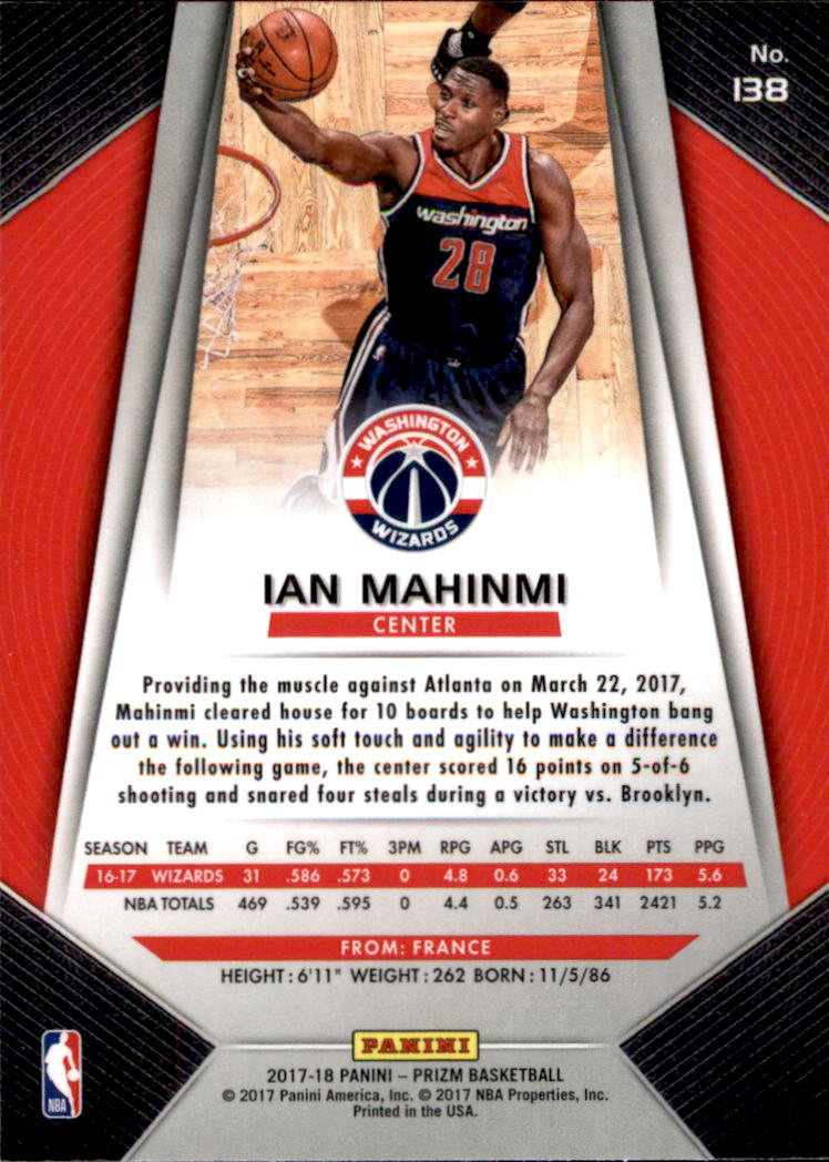 A9251- 2017-18 Panini Prizm Bk Cards 1-280 +Rookies -You Pick- 15+ FREE US SHIP - Picture 198 of 419