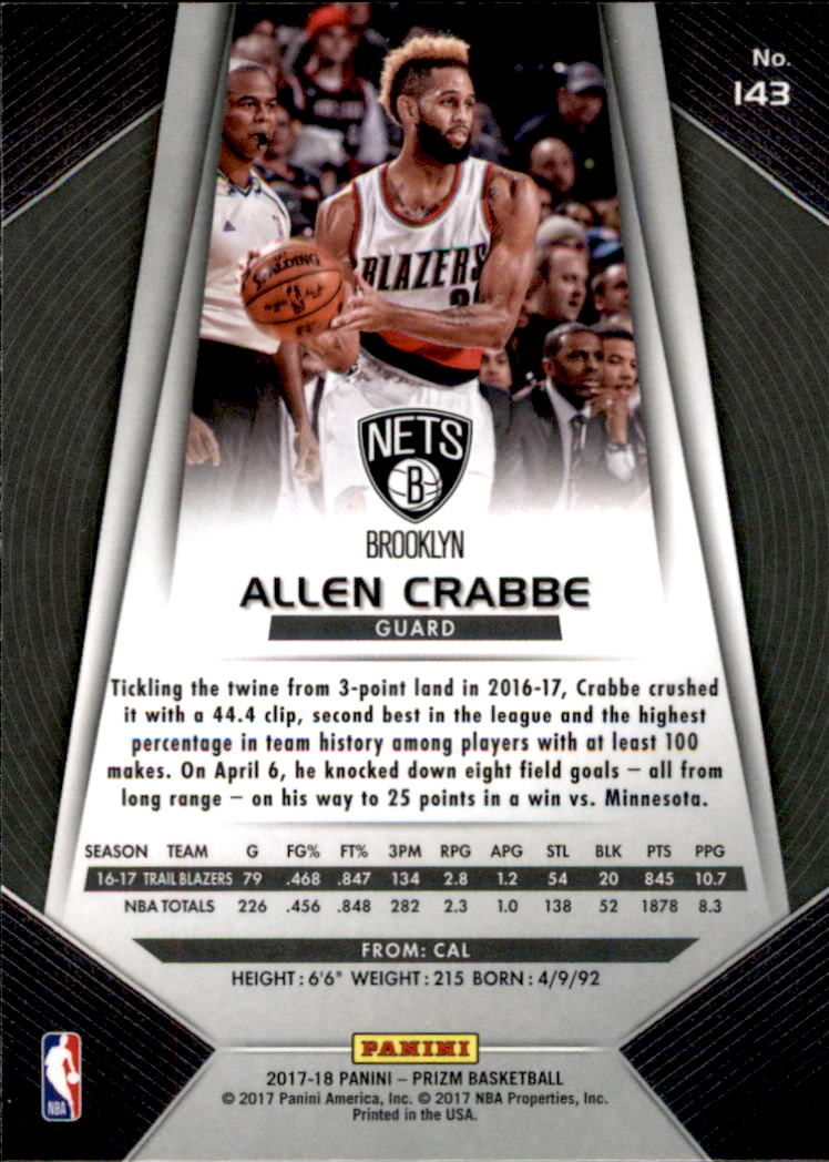 A9251- 2017-18 Panini Prizm Bk Cards 1-280 +Rookies -You Pick- 15+ FREE US SHIP - Picture 208 of 419