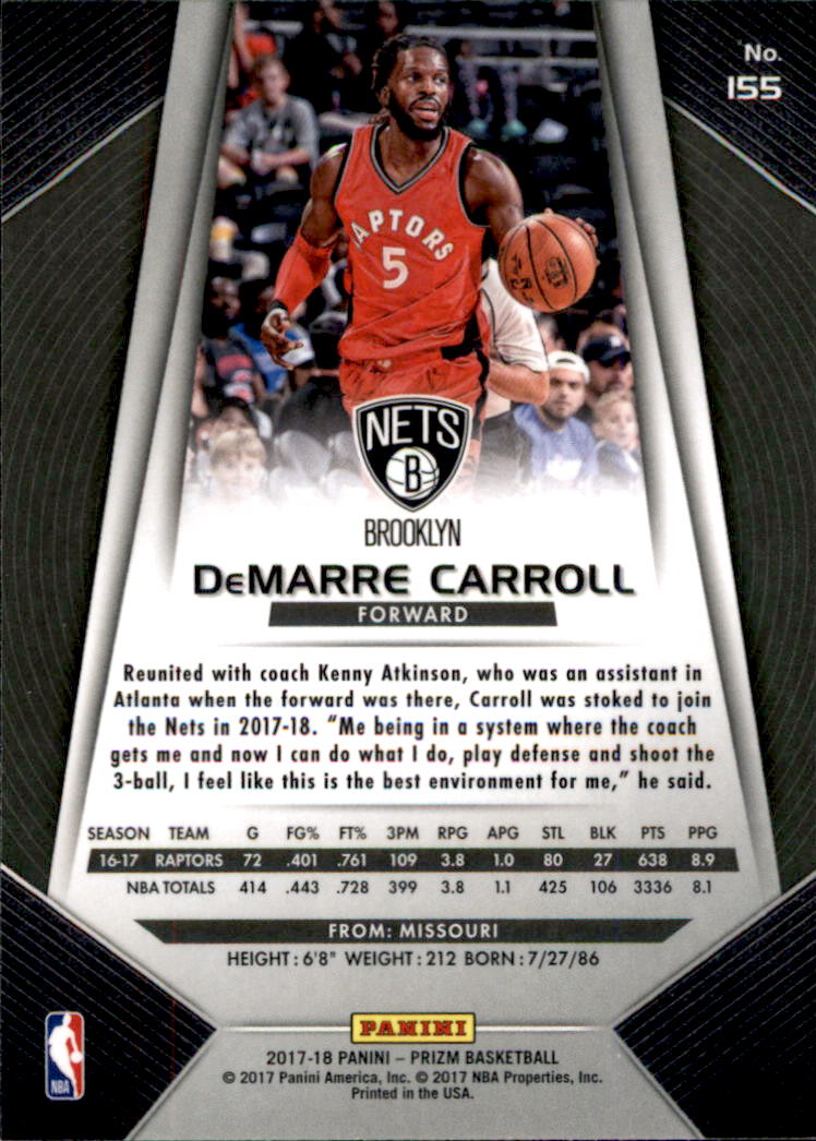 A9251- 2017-18 Panini Prizm Bk Cards 1-280 +Rookies -You Pick- 15+ FREE US SHIP - Picture 224 of 419