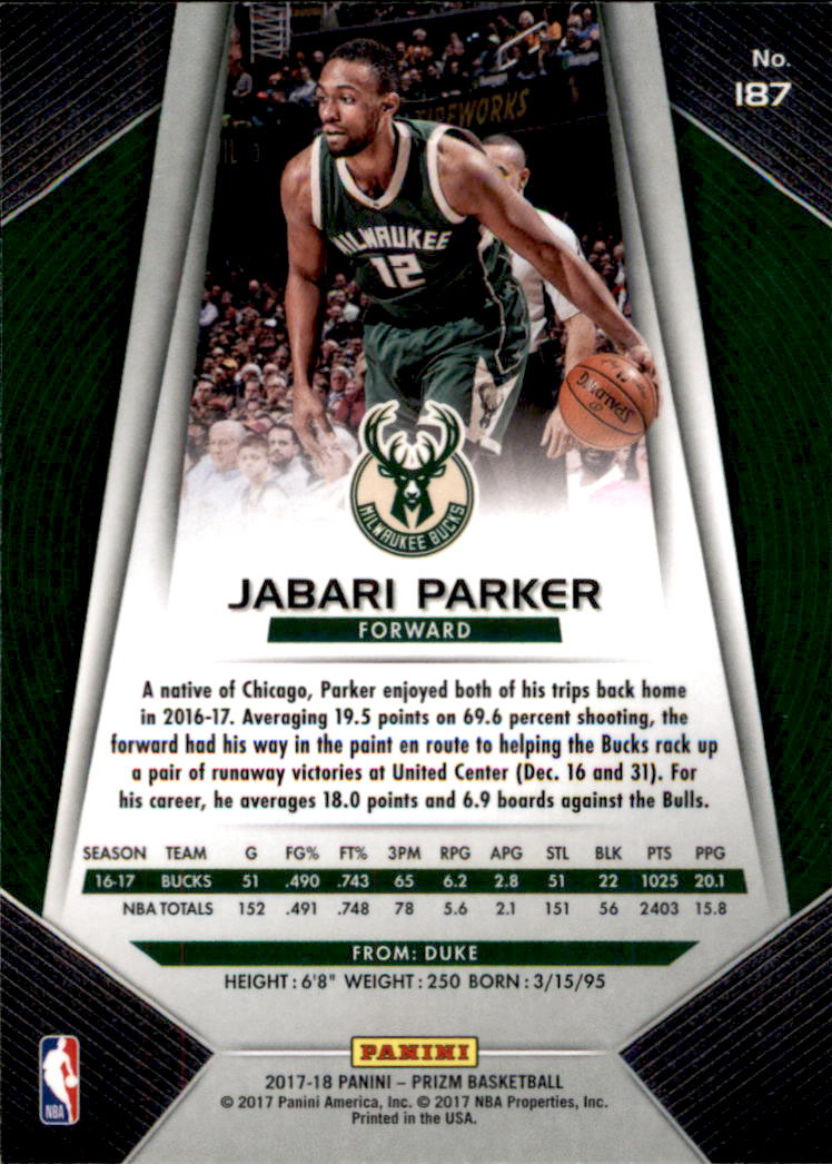A9251- 2017-18 Panini Prizm Bk Cards 1-280 +Rookies -You Pick- 15+ FREE US SHIP - Picture 272 of 419