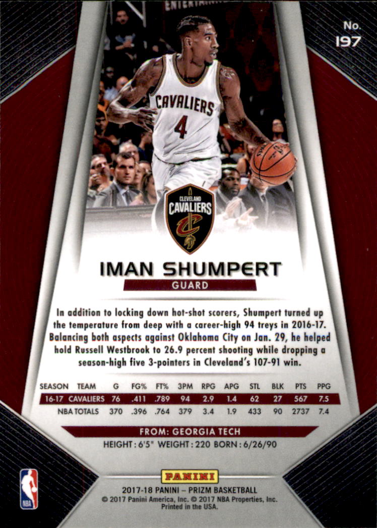 A9251- 2017-18 Panini Prizm Bk Cards 1-280 +Rookies -You Pick- 15+ FREE US SHIP - Picture 285 of 419