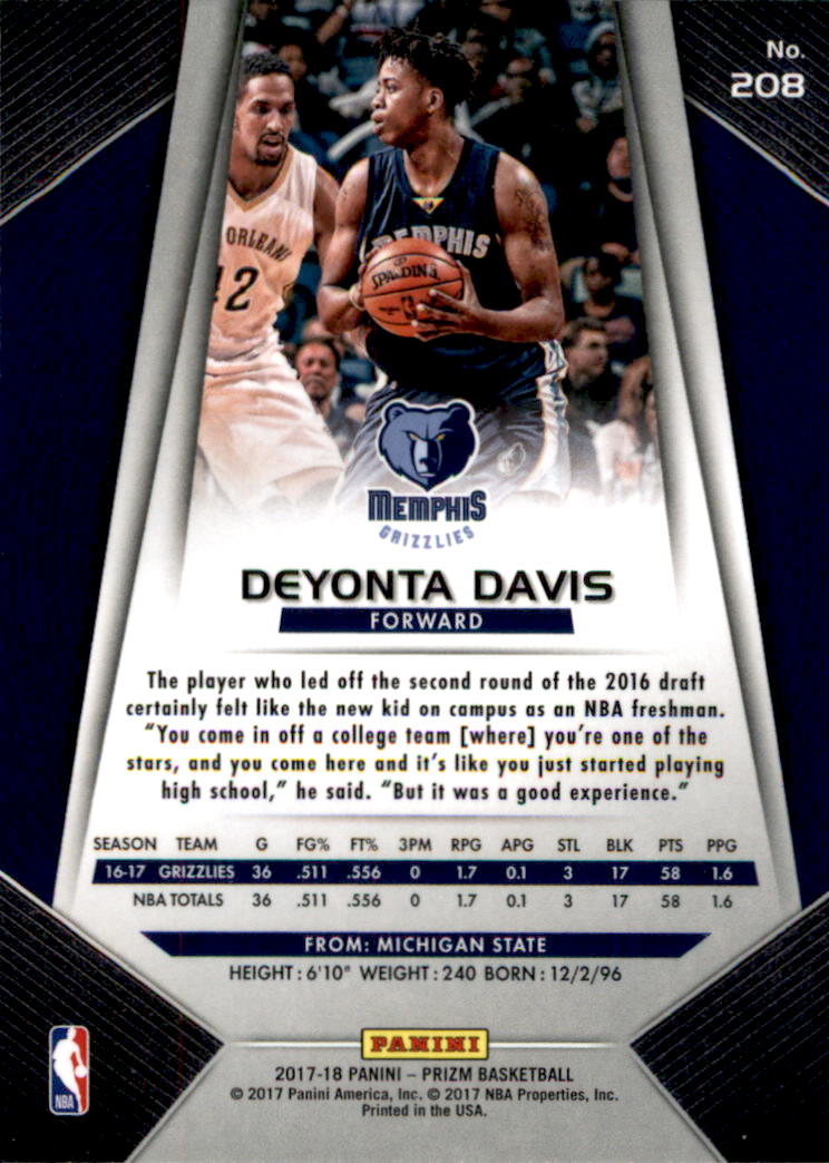 A9251- 2017-18 Panini Prizm Bk Cards 1-280 +Rookies -You Pick- 15+ FREE US SHIP - Picture 305 of 419