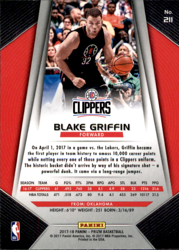 A9251- 2017-18 Panini Prizm Bk Cards 1-280 +Rookies -You Pick- 15+ FREE US SHIP - Picture 310 of 419
