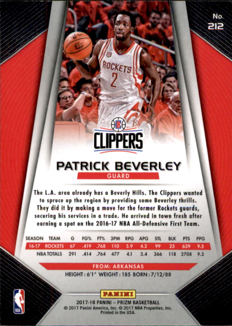 A9251- 2017-18 Panini Prizm Bk Cards 1-280 +Rookies -You Pick- 15+ FREE US SHIP - Picture 312 of 419