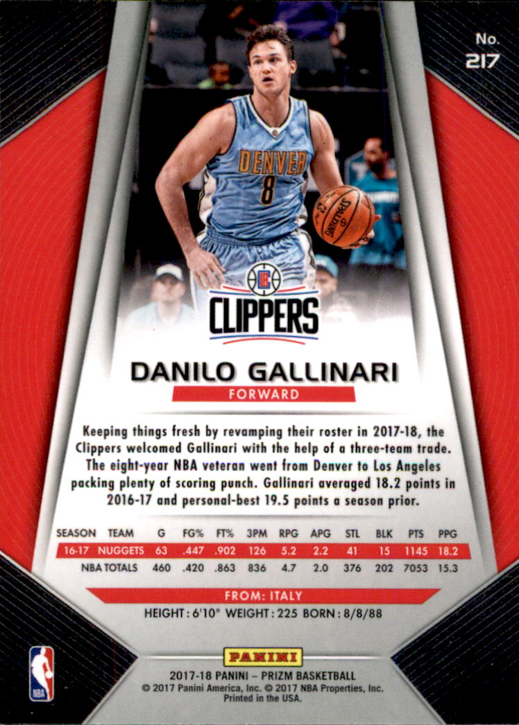 A9251- 2017-18 Panini Prizm Bk Cards 1-280 +Rookies -You Pick- 15+ FREE US SHIP - Picture 320 of 419