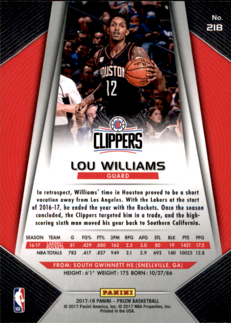 A9251- 2017-18 Panini Prizm Bk Cards 1-280 +Rookies -You Pick- 15+ FREE US SHIP - Picture 322 of 419