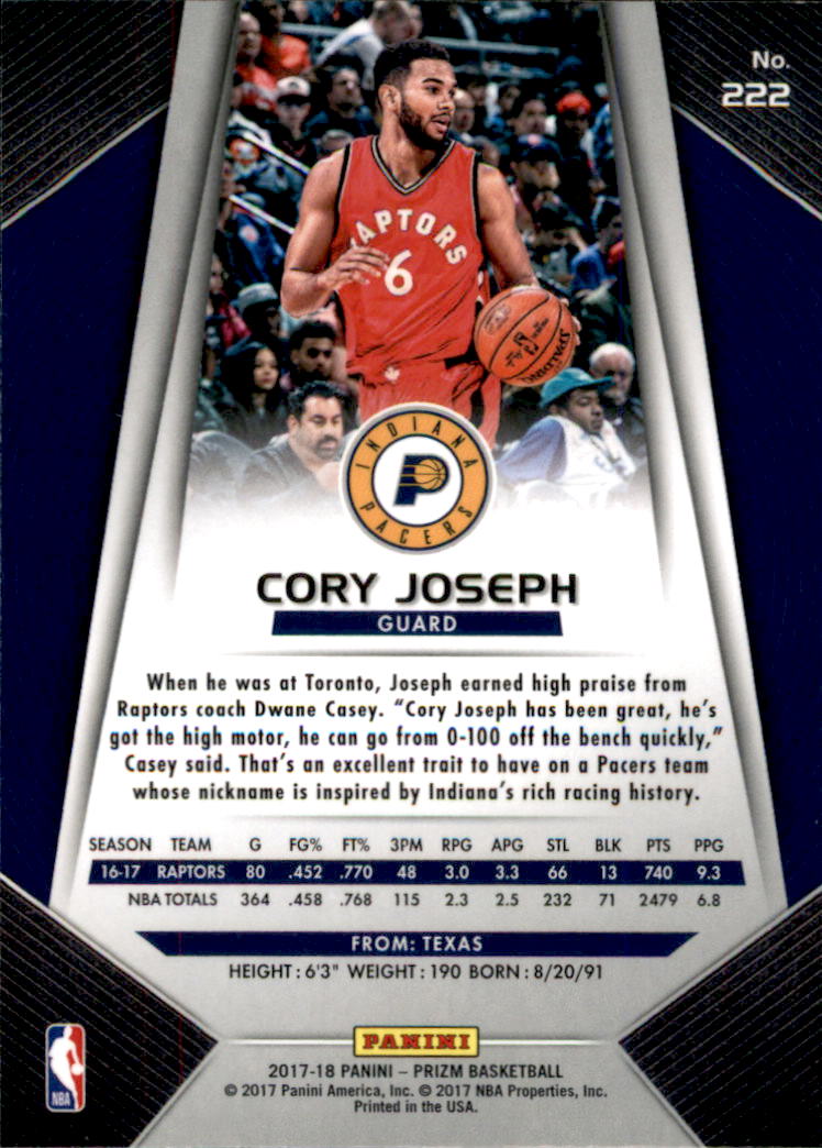 A9251- 2017-18 Panini Prizm Bk Cards 1-280 +Rookies -You Pick- 15+ FREE US SHIP - Picture 329 of 419