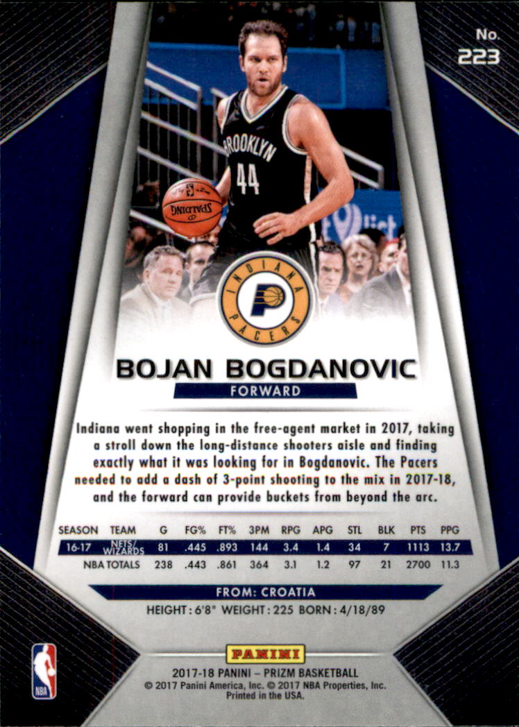 A9251- 2017-18 Panini Prizm Bk Cards 1-280 +Rookies -You Pick- 15+ FREE US SHIP - Picture 331 of 419