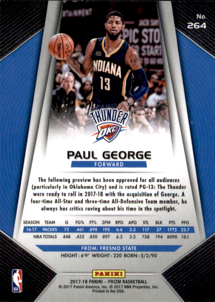 A9251- 2017-18 Panini Prizm Bk Cards 1-280 +Rookies -You Pick- 15+ FREE US SHIP - Picture 392 of 419