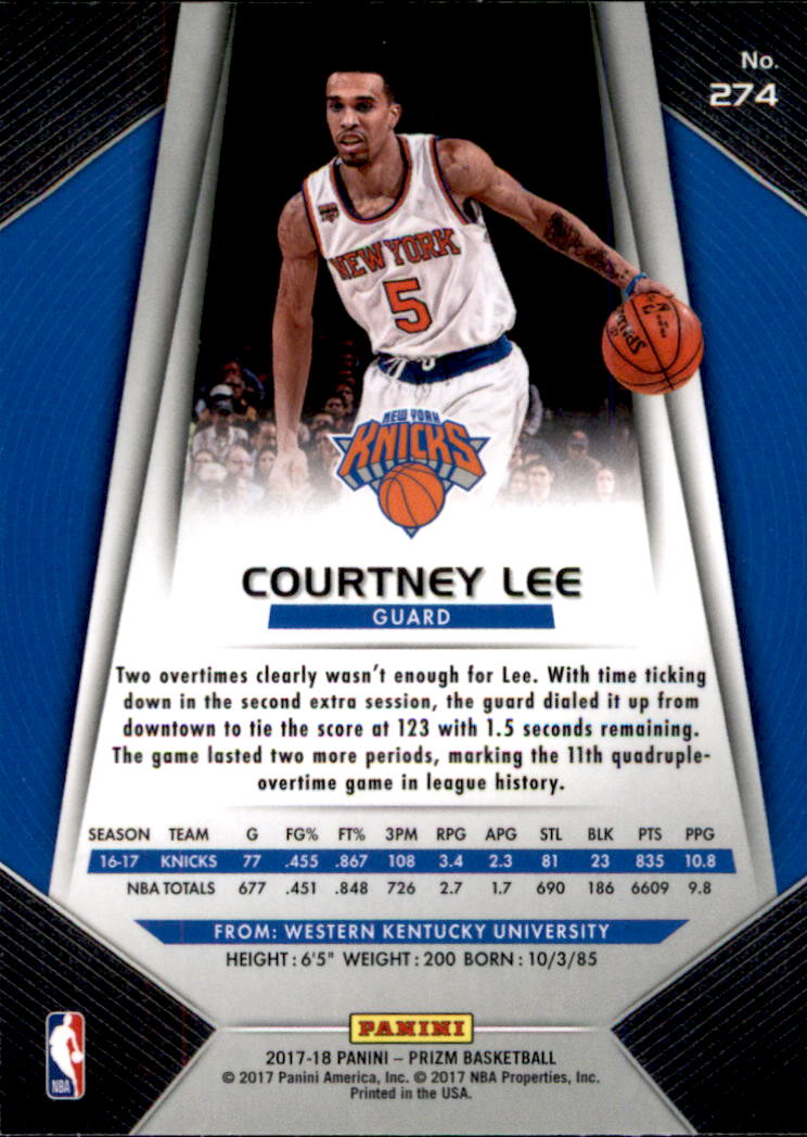 A9251- 2017-18 Panini Prizm Bk Cards 1-280 +Rookies -You Pick- 15+ FREE US SHIP - Picture 409 of 419