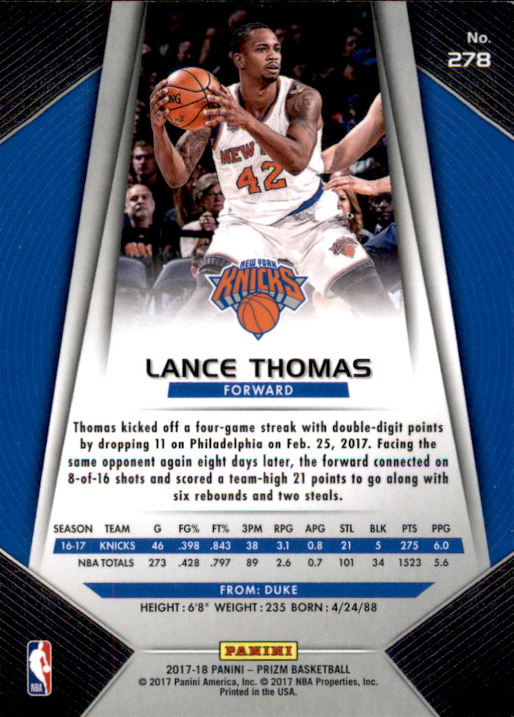 A9251- 2017-18 Panini Prizm Bk Cards 1-280 +Rookies -You Pick- 15+ FREE US SHIP - Picture 415 of 419