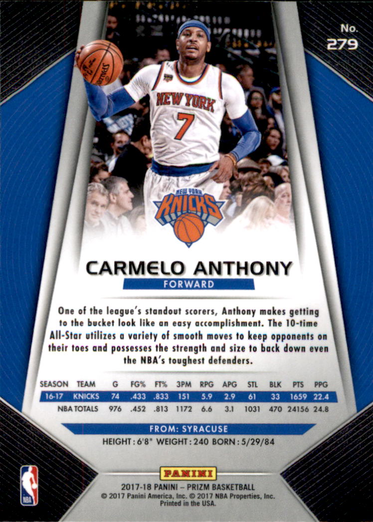 Carmelo Anthony cards (2004-2023) Nuggets Thunder Knicks Blazers - You Choose - Bild 236 von 284