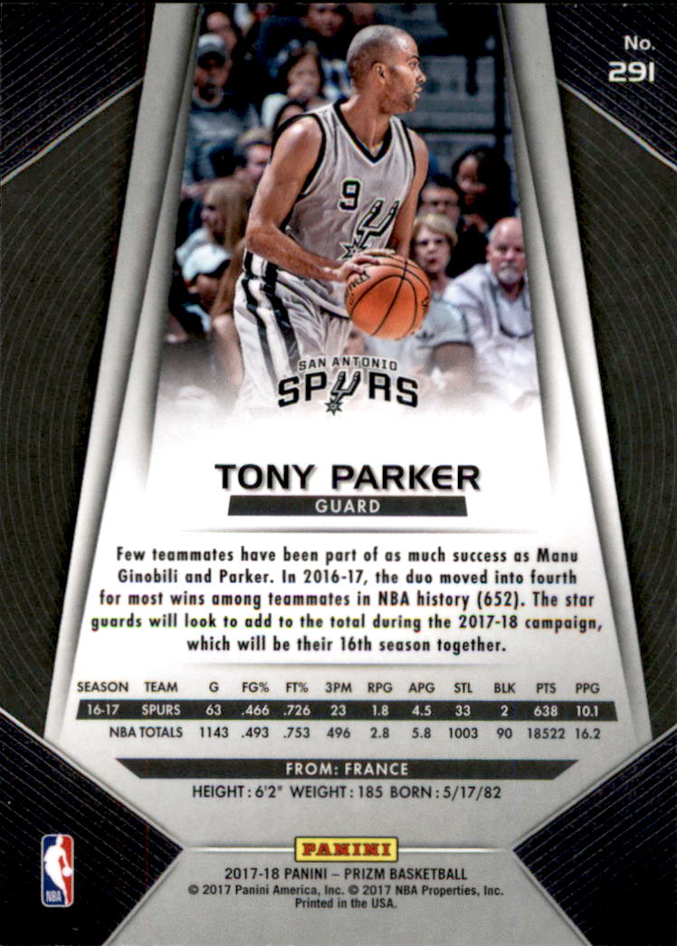 Tony Parker cards (2002-2018) Spurs Hornets - You Choose - Picture 209 of 227