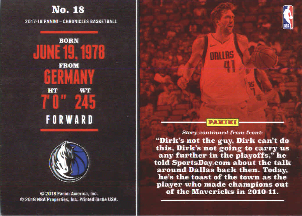 Dirk Nowitzki cards (1999-2021) Mavericks - You Choose - Bild 240 von 266