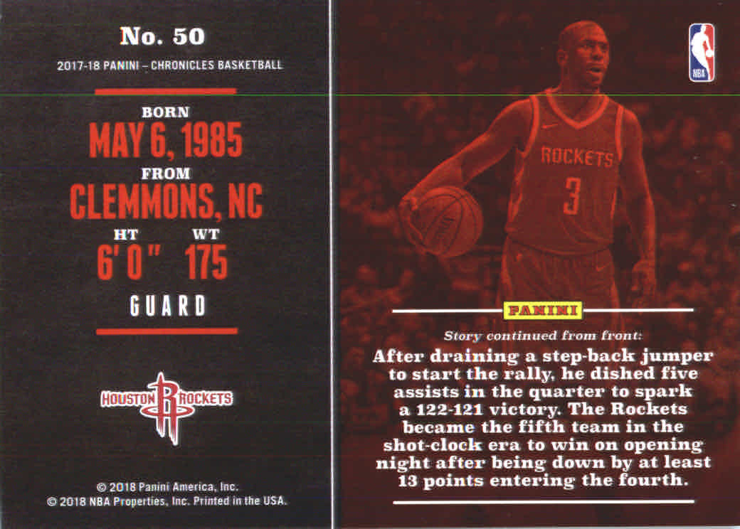 Chris Paul cards (2006-2023) Suns Thunder Rockets Clippers Hornets - You Choose - Picture 135 of 203