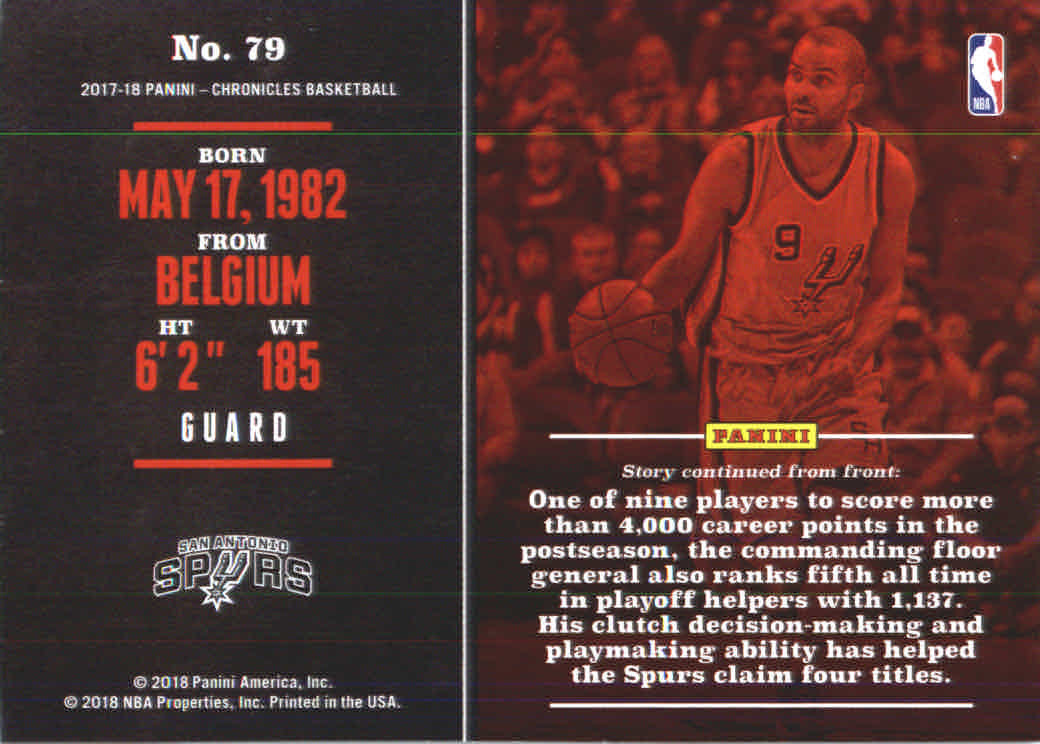 Tony Parker cards (2002-2018) Spurs Hornets - You Choose - Picture 207 of 227