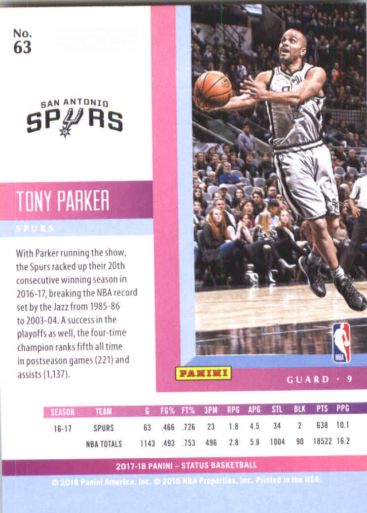 Tony Parker cards (2002-2018) Spurs Hornets - You Choose - Picture 211 of 227