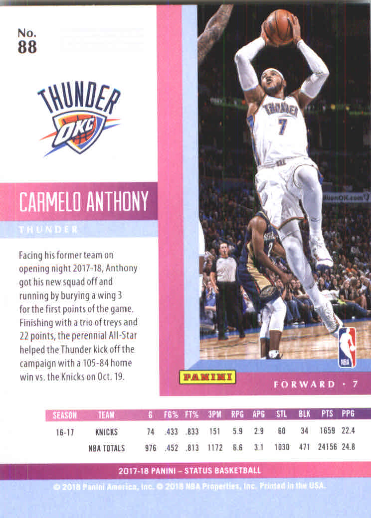 Carmelo Anthony cards (2004-2023) Nuggets Thunder Knicks Blazers - You Choose - Bild 239 von 284