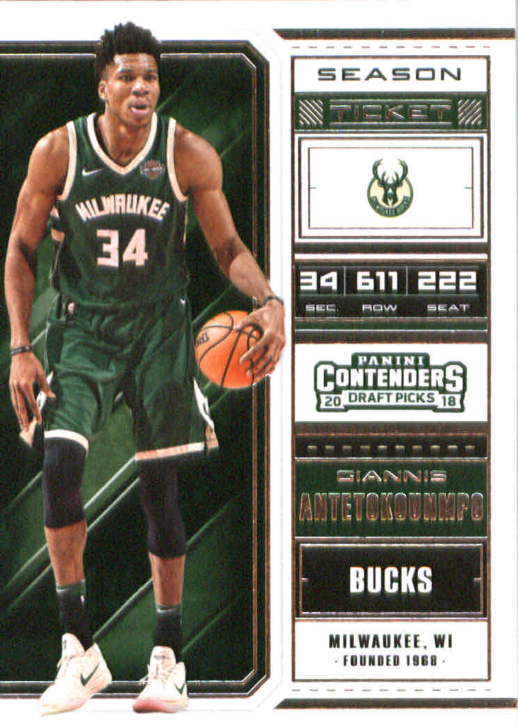 2018-19 Panini Contenders Draft Picks Variations #18 Giannis Antetokounmpo