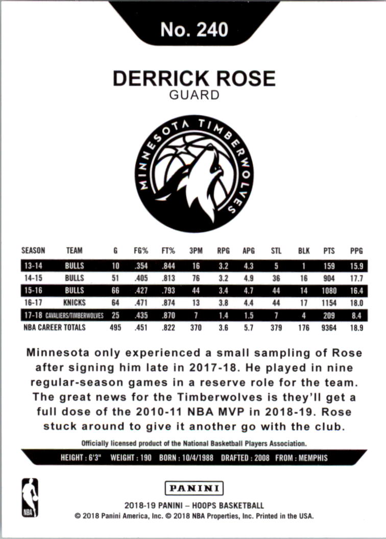 Derrick Rose cards (2009-2023) Bulls Knicks Grizzlies Pistons - You Choose - Picture 106 of 139