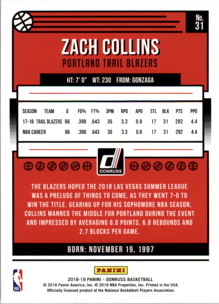 A9993- 2018-19 Donruss Bk Card #s 1-200 +Inserts -You Pick- 15+ FREE US SHIP - Picture 61 of 461