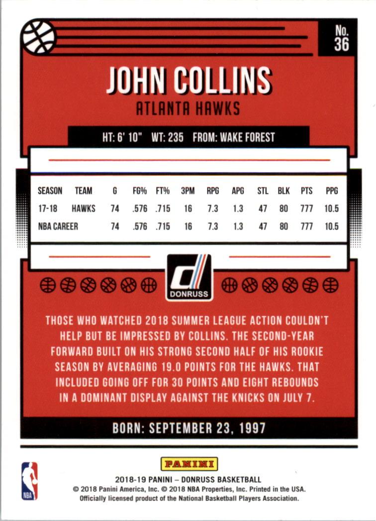 A9993- 2018-19 Donruss Bk Card #s 1-200 +Inserts -You Pick- 15+ FREE US SHIP - Picture 71 of 461