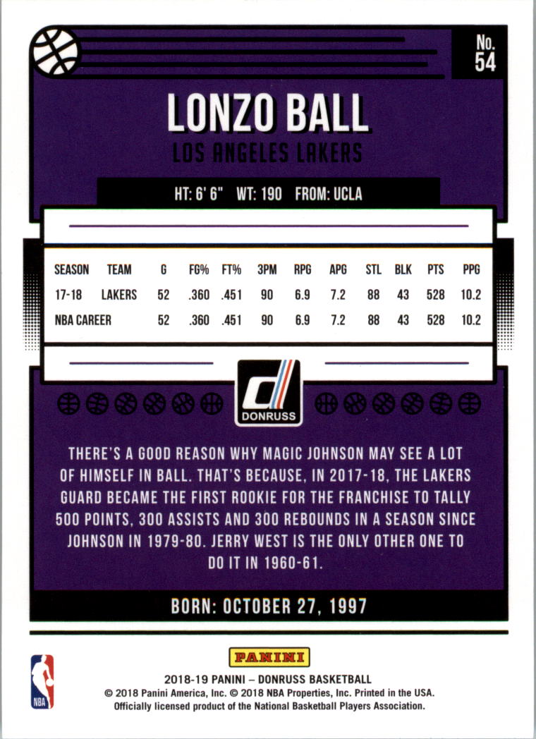 A9993- 2018-19 Donruss Bk Card #s 1-200 +Inserts -You Pick- 15+ FREE US SHIP - Picture 107 of 461